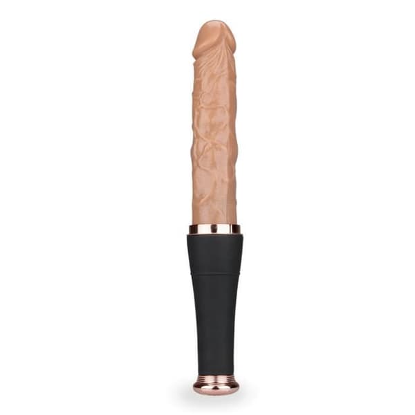Dildo automatisk fram och tillbaka vibrerande dildo med klitorisstimulator Love Bat vaginal eller anal dildo för män eller kvinnor