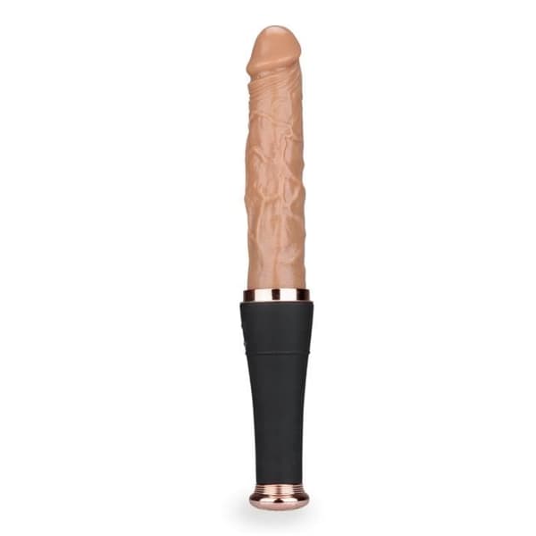 Dildo automatisk fram och tillbaka vibrerande dildo med klitorisstimulator Love Bat vaginal eller anal dildo för män eller kvinnor