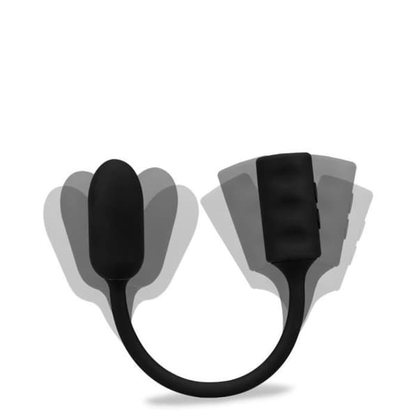 Looping fjärrstyrd vibrationsstimulator Svart