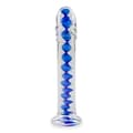 Miniatyrbild 3 av 4: Glasdildo Infinity Blå - Sexleksak - Glas - Vaginal och analt nöje - G-punkt och P-punkt
