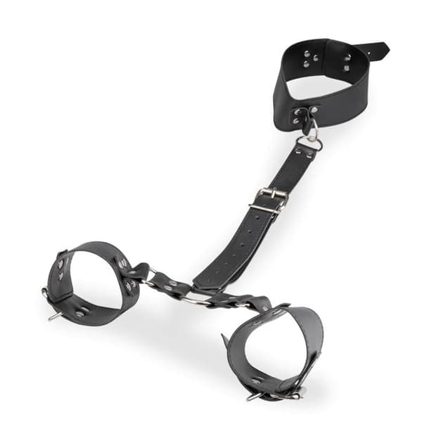 Justerbar hals och handledsrem i konstläder
