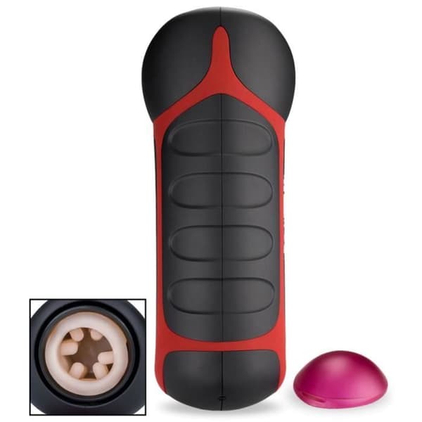 Automatisk fram och tillbaka manlig onanator MONITOR Black And Red