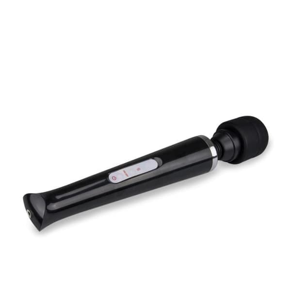 Kraftfull USB fantasy wand vibrator Svart