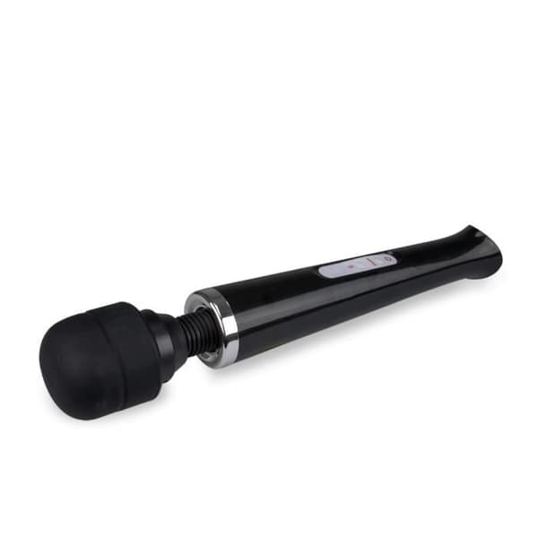 Kraftfull USB fantasy wand vibrator Svart