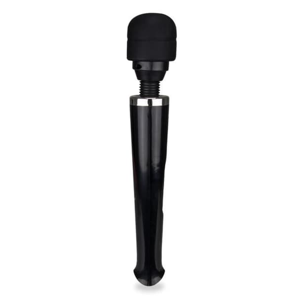 Kraftfull USB fantasy wand vibrator Svart