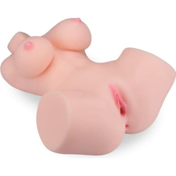Siliconbyst 2,5 kg - Lindsay - Litet modell - Realistiskt hudkänsla - Texturerat vaginal- och analöppning