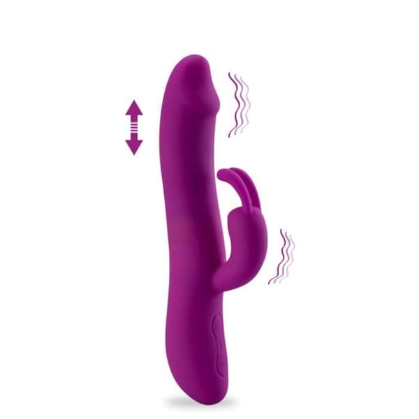 Vibromassager - KÄRLEK OCH VIBRAR - Kaninpulserare - Silikon - 7 Funktioner - Uppladdningsbar USB