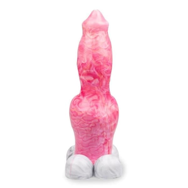 Rosa schäferhund sugkoppsdildo