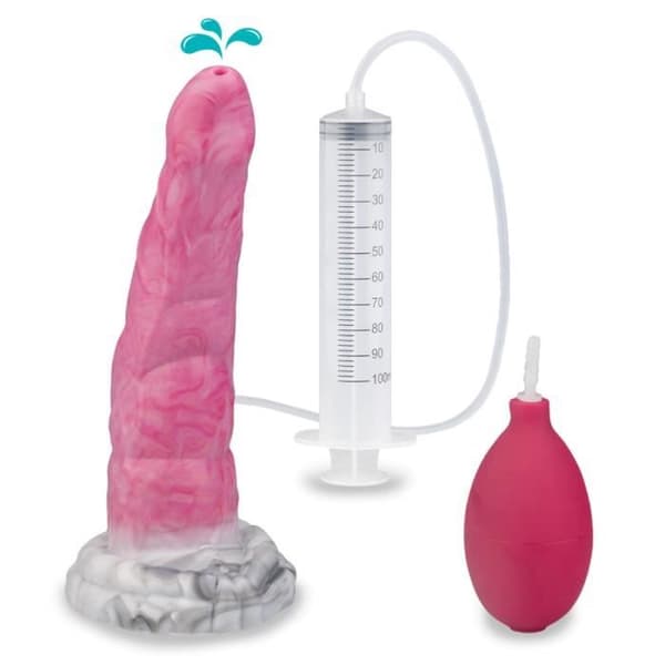 Behimos främmande ejakulerande sugkoppsdildo - för män och kvinnor - vaginal och anal Rosa