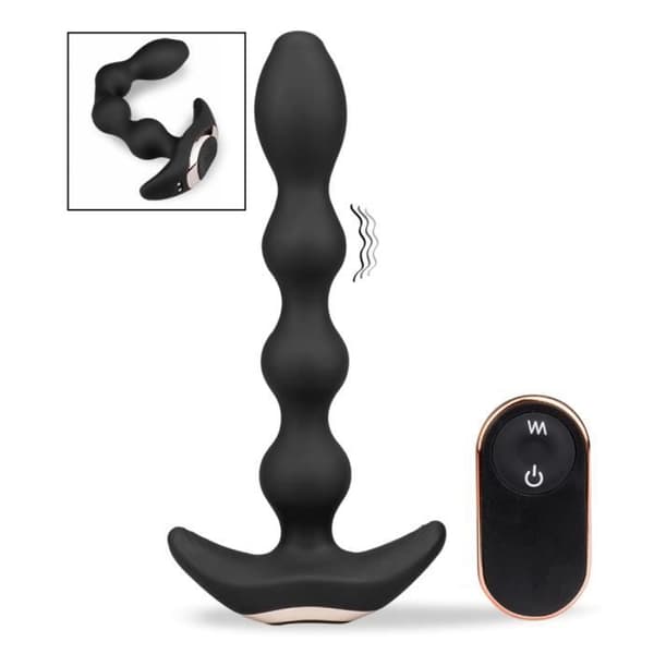 Devotion Svart Fjärrstyrd Vibrerande Anal Bead