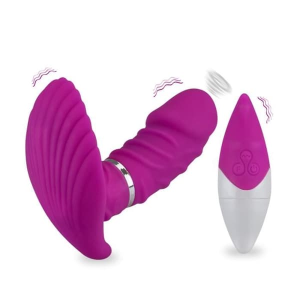 Klitoris Stimulator - KÄRLEK OCH VIBRATIONER - Fjärrstyrd Vibrerande - Rosa - 10 Funktioner - Uppladdningsbar