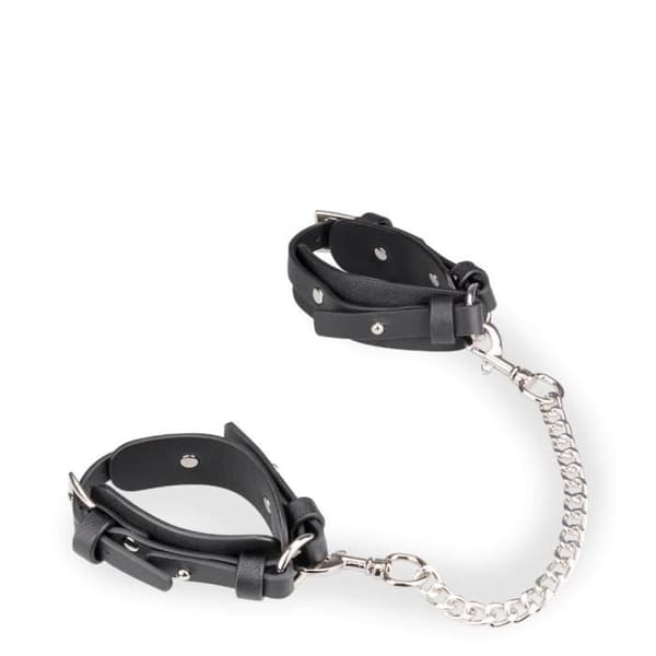 BDSM bondage kit 8 delar veganskt läder Svart