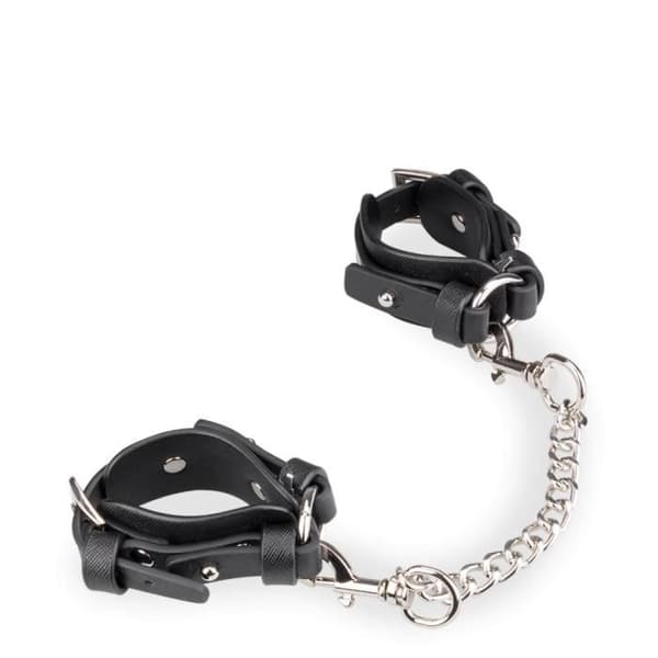 BDSM bondage kit 8 delar veganskt läder Svart