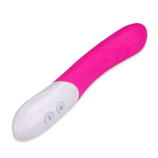 Kraftfull USB silikonvibrator 7 hastigheter Rosa