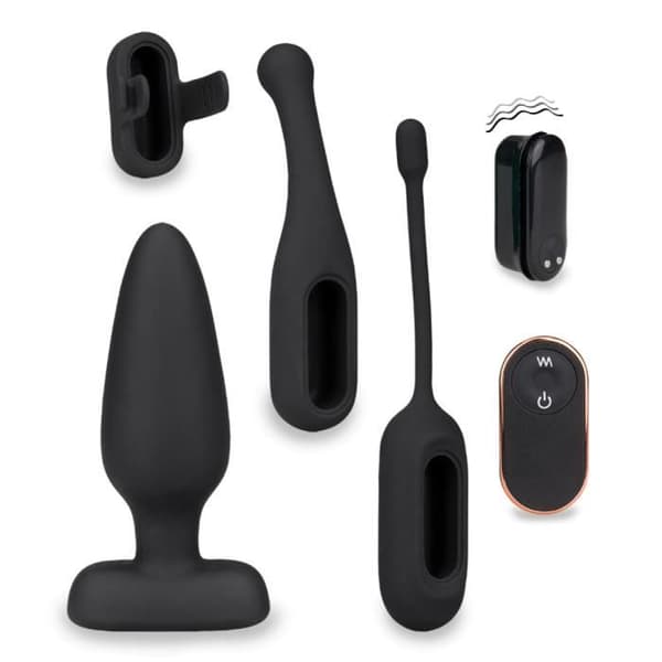 Box med 4 sexleksaker “Discovering anal pleasure” Svart