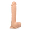 Miniatyrbild 1 av 4: Lionel medicinsk silikon sugkopp dildo - för män och kvinnor - vaginal och anal ljus hud
