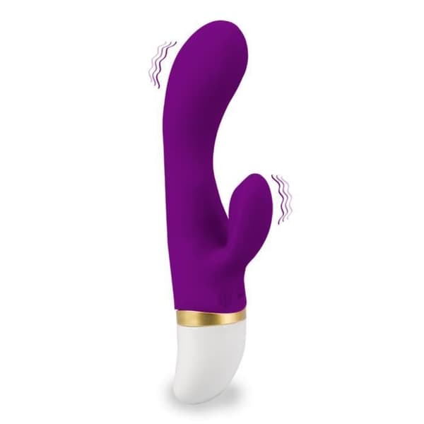 Vibromassör kanin - Lovely - Lila - Dubbel stimulering - 12 vibrationslägen
