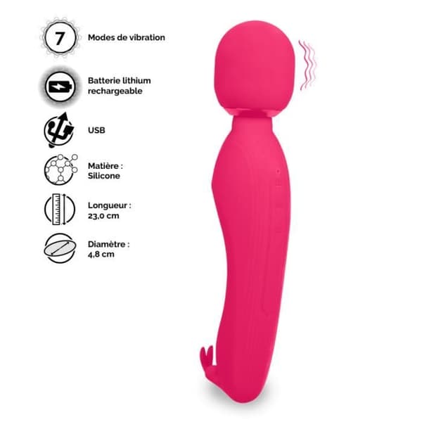 Nirvana Pink Wand Rabbit Vibrator