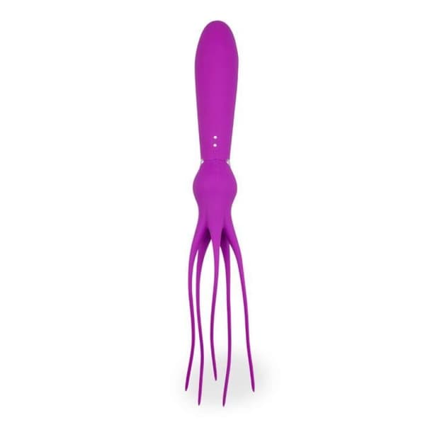 Vibrator med vibrerande remmar Lila