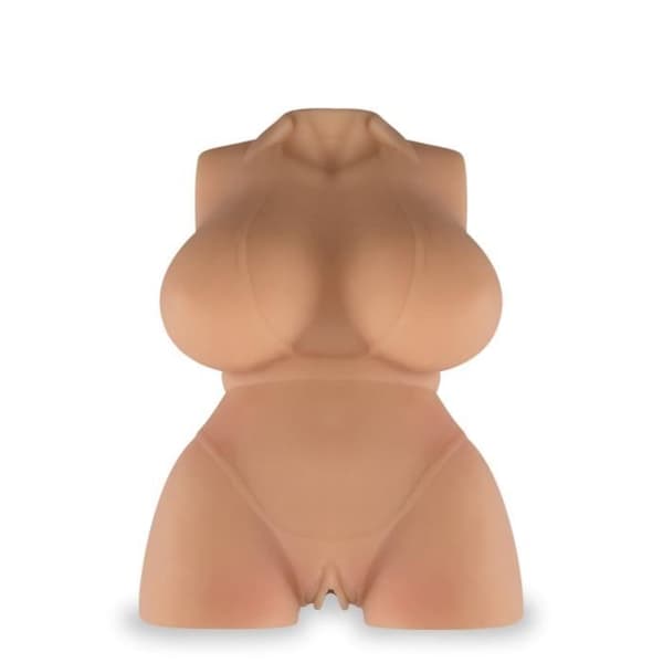 Masturbator - KÄRLEK OCH VIBRAR - Realistisk Byst Lingeri - 2 Öppningar - TPR Soft Touch - 22 cm x 14 cm x 8 cm