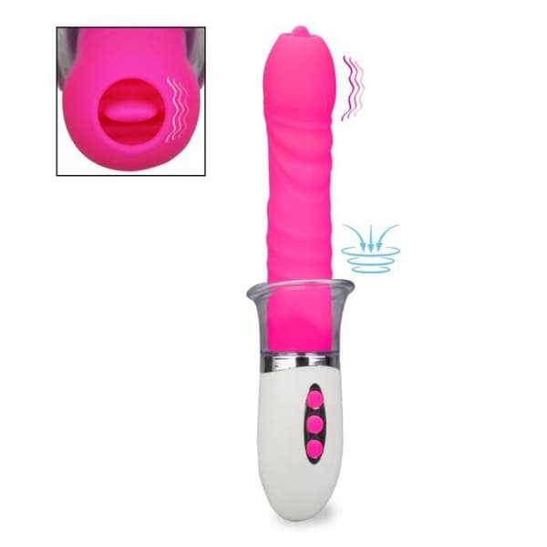 Eleven Fuchsia 2-i-1 vulva pump vibrator