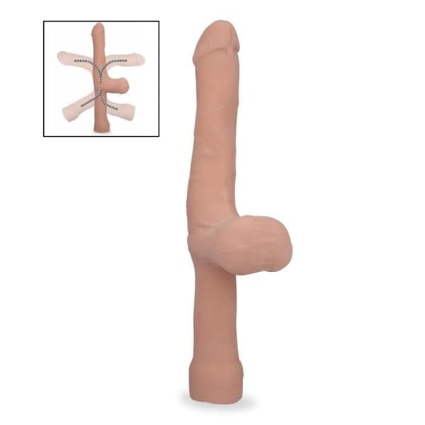 Harry Dark Skin Articulated Handled Dildo