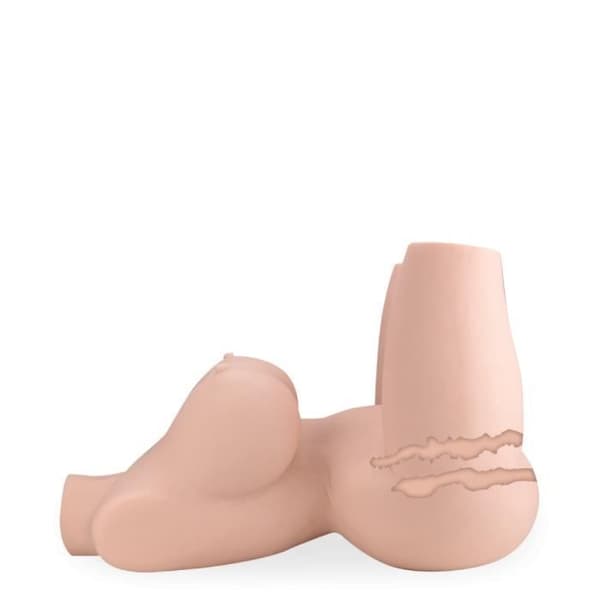 Realistisk masturbator - Sidney - Bust - 16,5kg - Vit - Anus