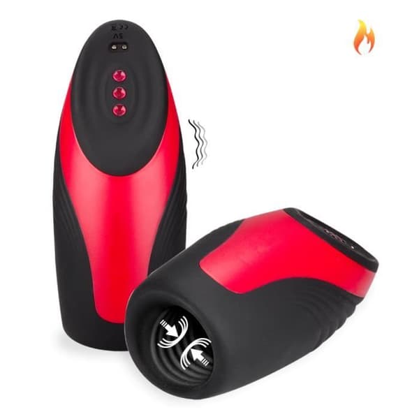 Automatisk manlig onani med alla alternativ Buddy Red