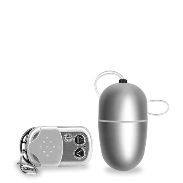 Fjärrstyrt vibrerande ägg Silver