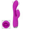 Miniatyrbild 1 av 4: Kanin vibrator klitoris stimulator tunga Lila