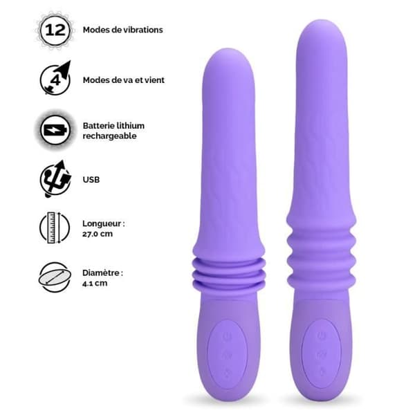 Fram och tillbaka vibrator 12 vibrationslägen
