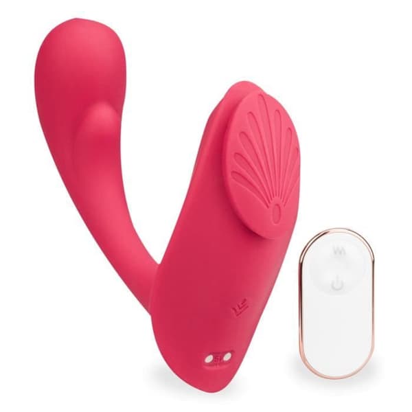 Spirit fjärrstyrda vibrerande trosor - Vibrator för kvinnor och par Röd