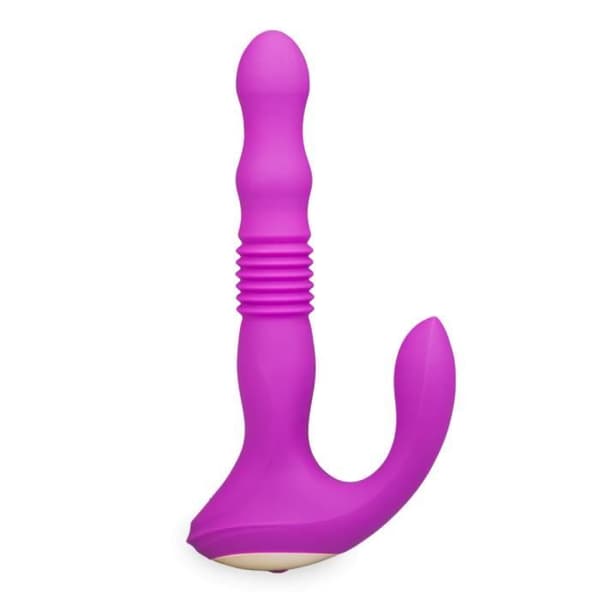 Finn Violet automatisk fram och tillbaka vibrerande analplugg