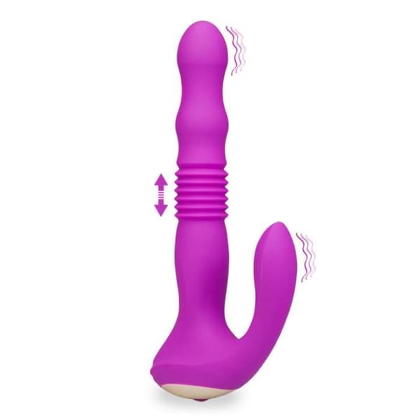 Finn Violet automatisk fram och tillbaka vibrerande analplugg