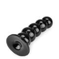 Miniatyrbild 4 av 4: Plug anal med sugkopp Odan Noir - PVC - 5 masserande bollar - diameter 5,9 cm