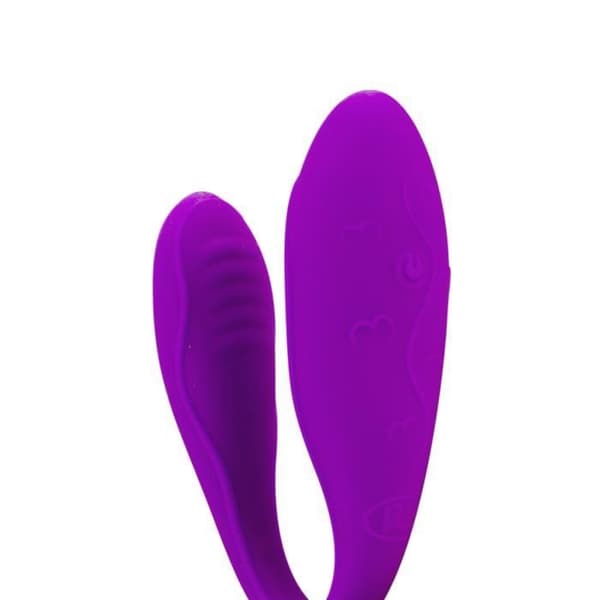 Vibromassör Couple Lov'Inside™ - KÄRLEK OCH VIBRATIONER - 30 vibrationslägen - Lila silikon