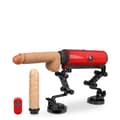 Miniatyrbild 1 av 4: Jävla maskin med uppvärmda och vibrerande dildos Röda
