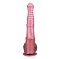 Miniatyrbild 4 av 4: Häst sugkopp dildo 33,0cm - för män och kvinnor - vaginal och anal Rosa