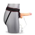 Miniatyrbild 3 av 4: Vibrerande strap-on dildo - Lätt hud - 20,0 cm - 10 lägen