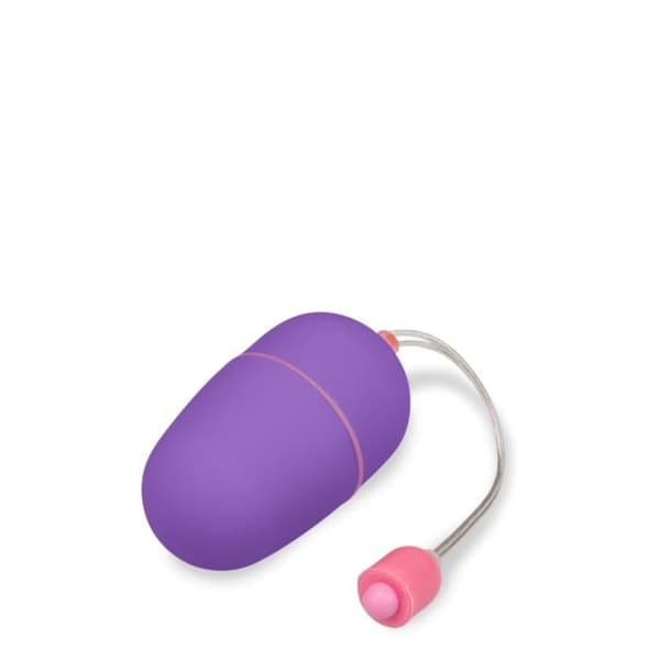 Vibrerande ägg Wiggle - M Lila - 10 kontrollerbara vibrationslägen - 2 LR1-batterier ingår