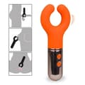 Miniatyrbild 2 av 4: Feminin Clitoral Vibrator - Multifunktionsstimulator Pinch Orange