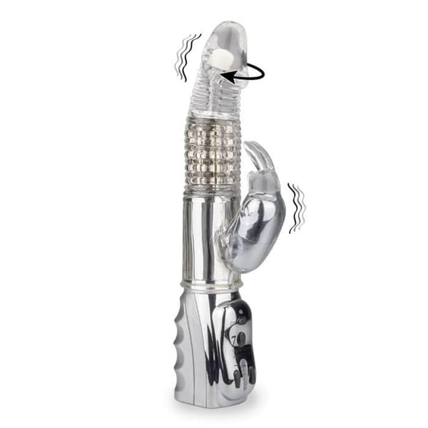 Vibrator - LOVE AND VIBES - Roterande kanin - 27 cm - 3,6 cm - Vibrerande