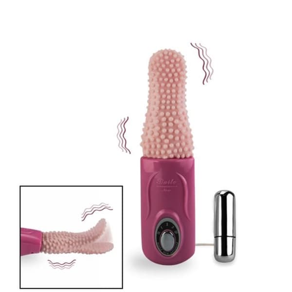 Stimulator - KÄRLEK OCH VIBRATIONER - Vibrerande Tunga - Silikon - Liten - Vibrerande