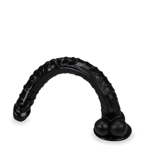 Ultra lång dildo Snake 35,0cm Svart