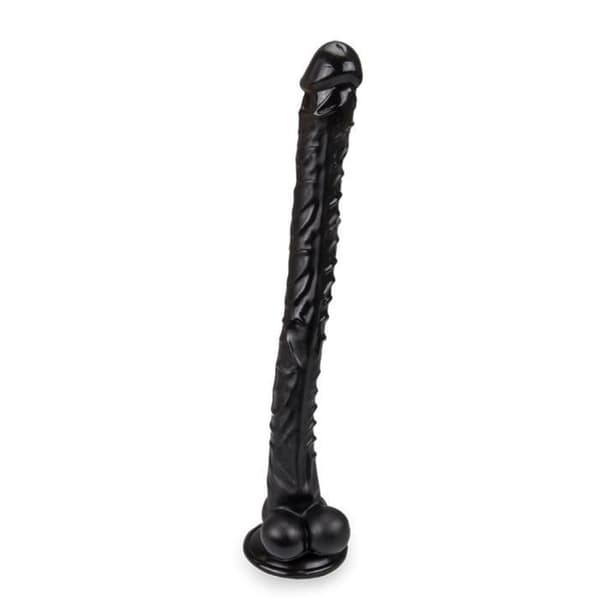 Ultra lång dildo Snake 35,0cm Svart