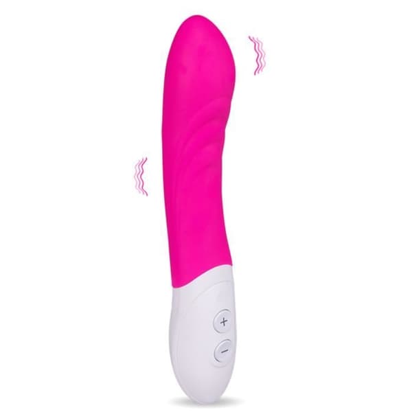 Kraftfull 7-växlad USB silikonvibrator - Orgasmic Rose Collection