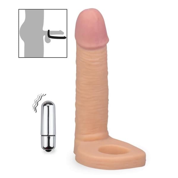 Vibrerande dildo för dubbel penetration