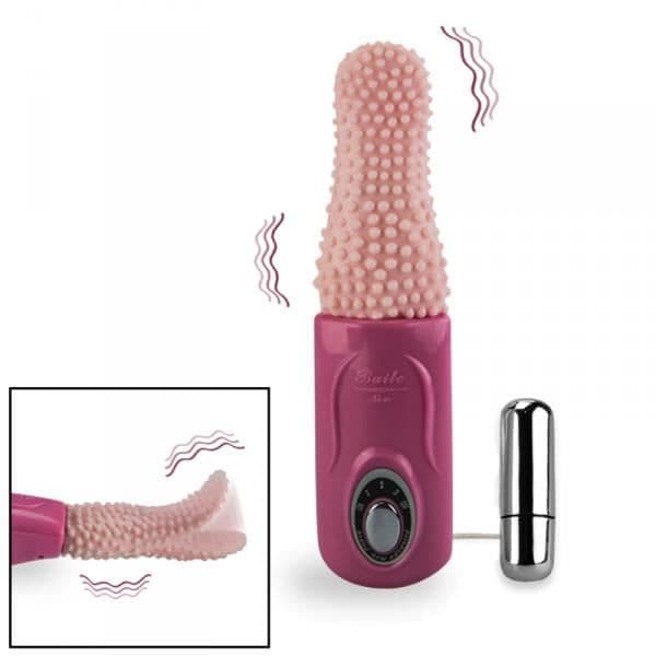 Vibrerande Tongue Vagina Clit Stimulator