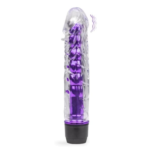 Vibrerande dildo med avtagbart fodral Jay Violet