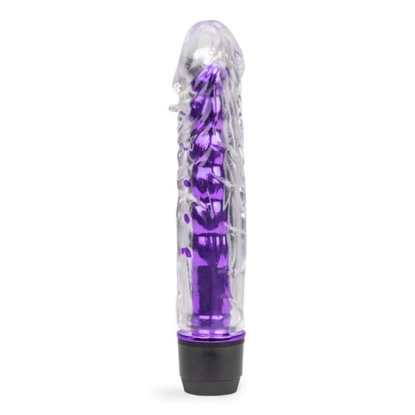 Vibrerande dildo med avtagbart fodral Jay Violet